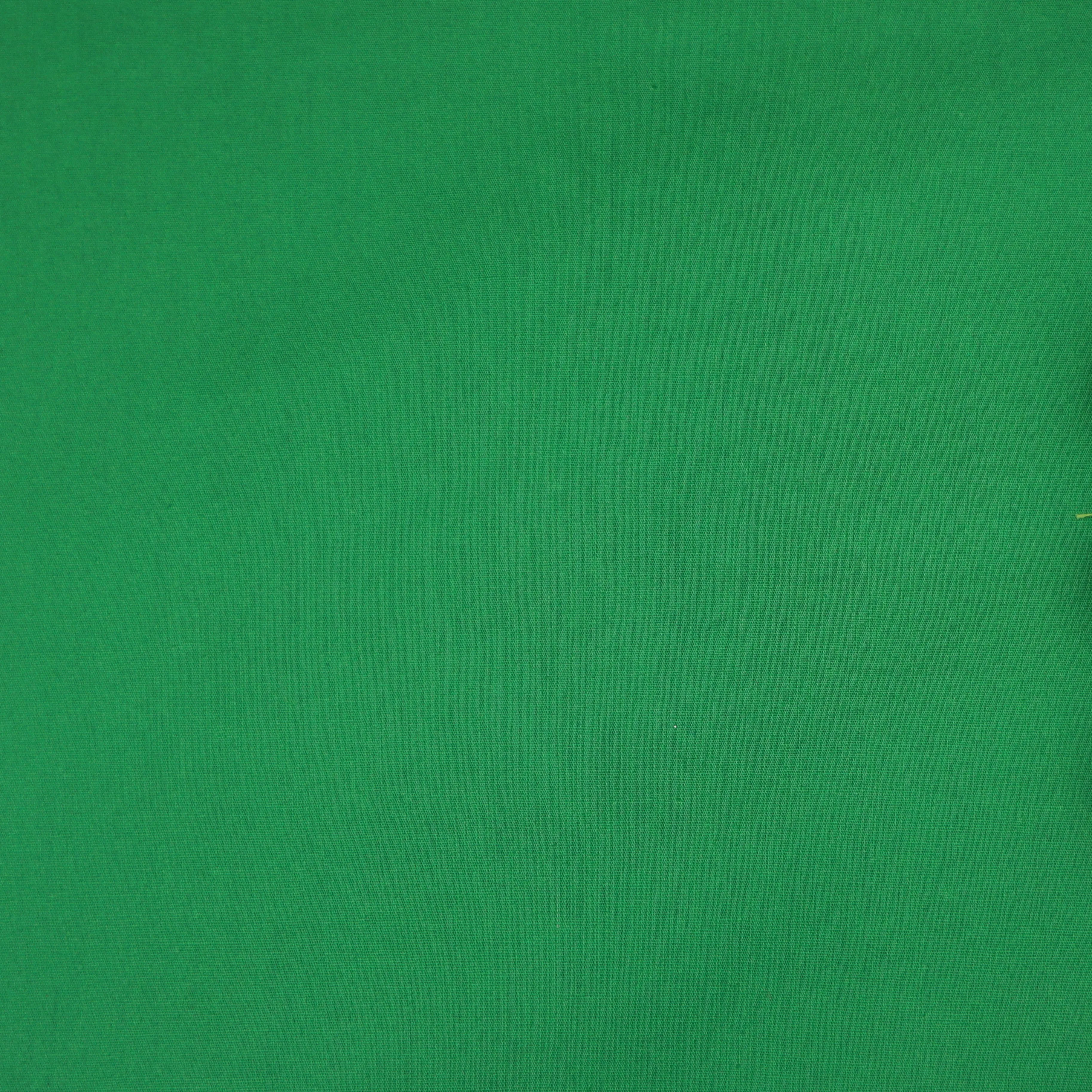 100% Cotton Poplin in Plain Forest Green