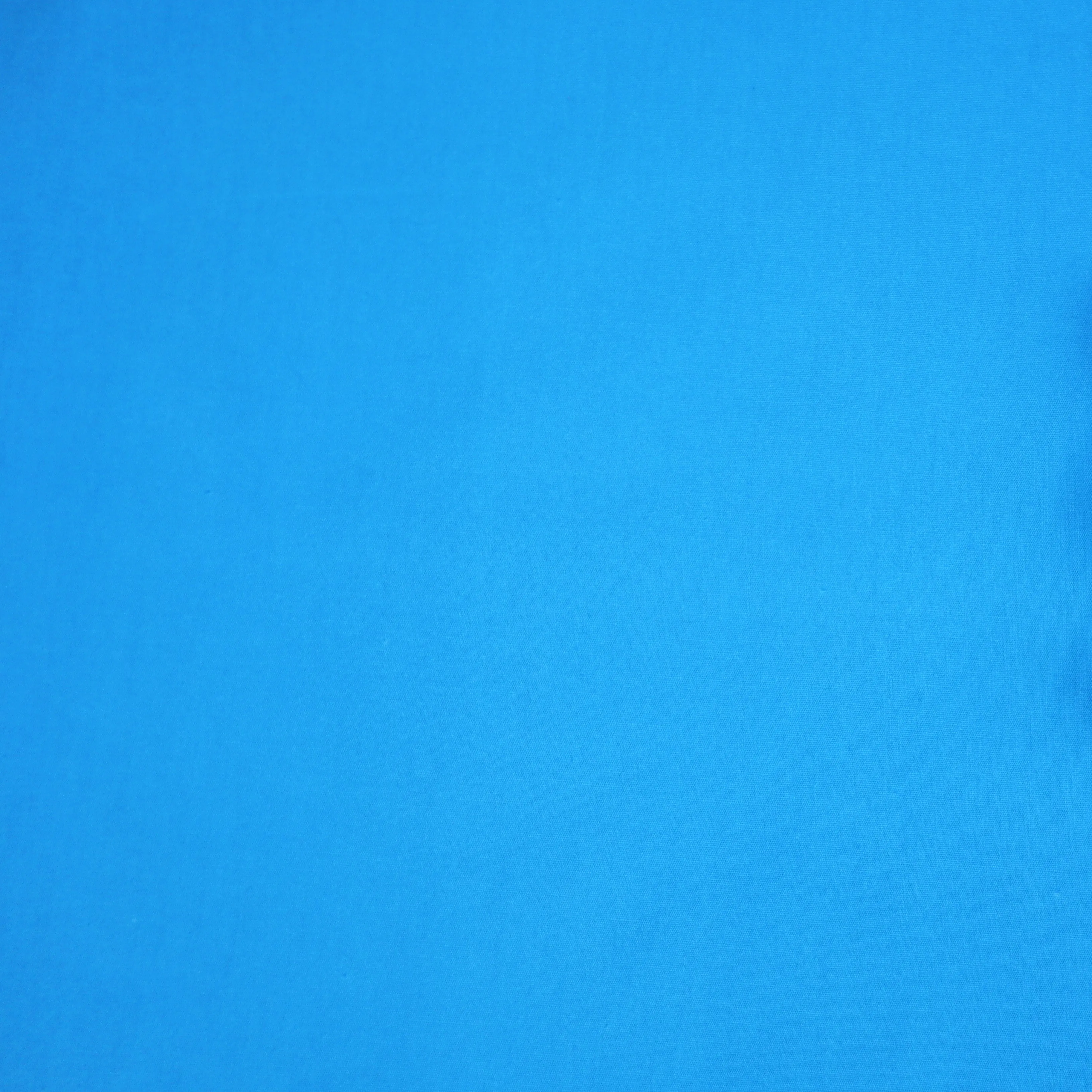 100% Cotton Poplin in Plain Turquoise