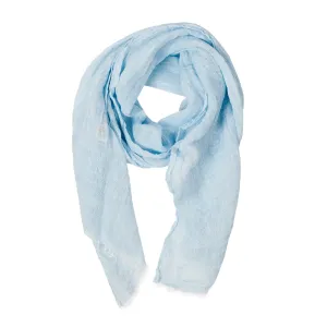 100% Linen Scarf - Bluish