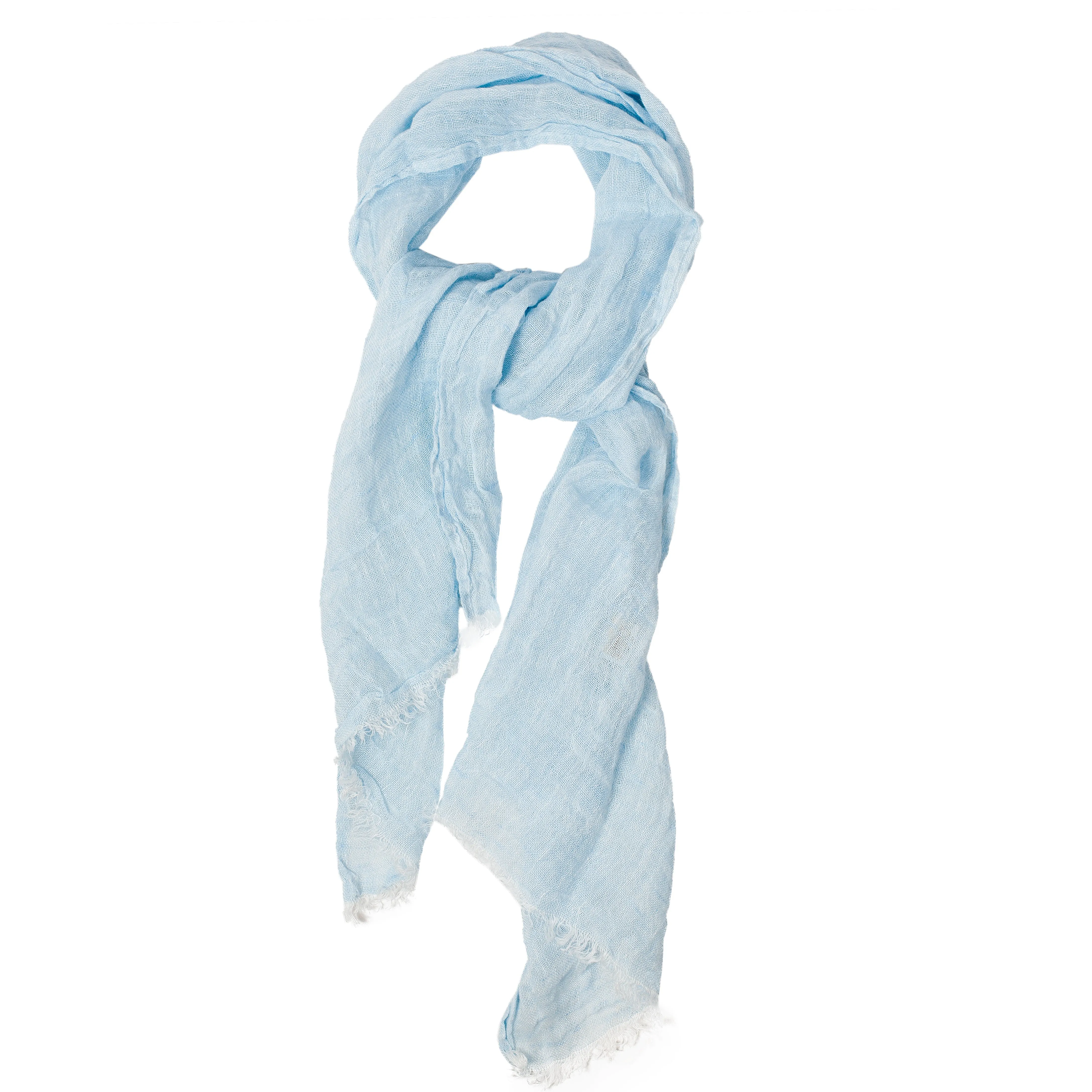 100% Linen Scarf - Bluish