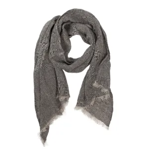 100% Linen Scarf - Dark Gray