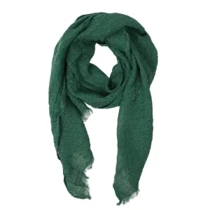 100% Linen Scarf - Green
