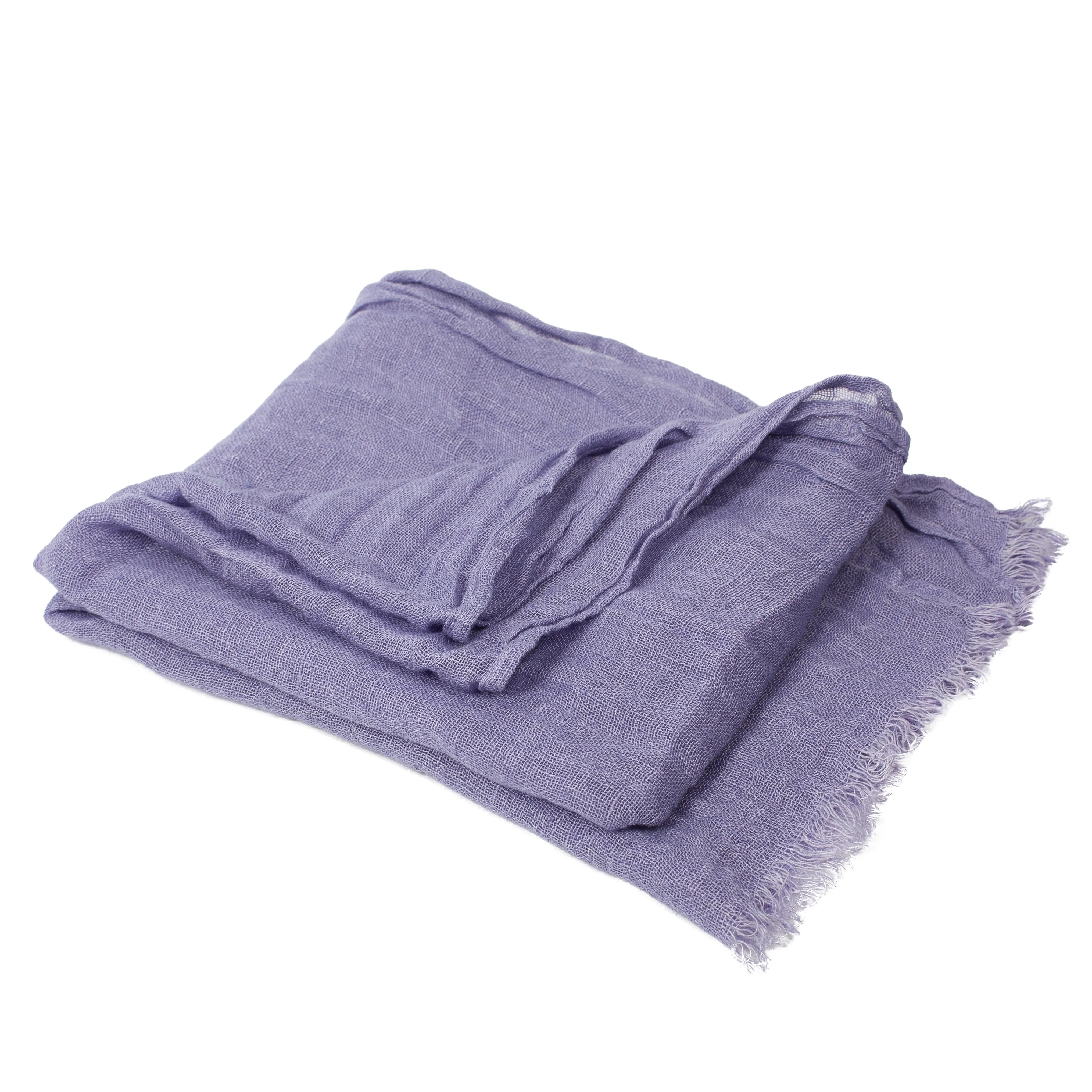 100% Linen Scarf - Lilac Purple