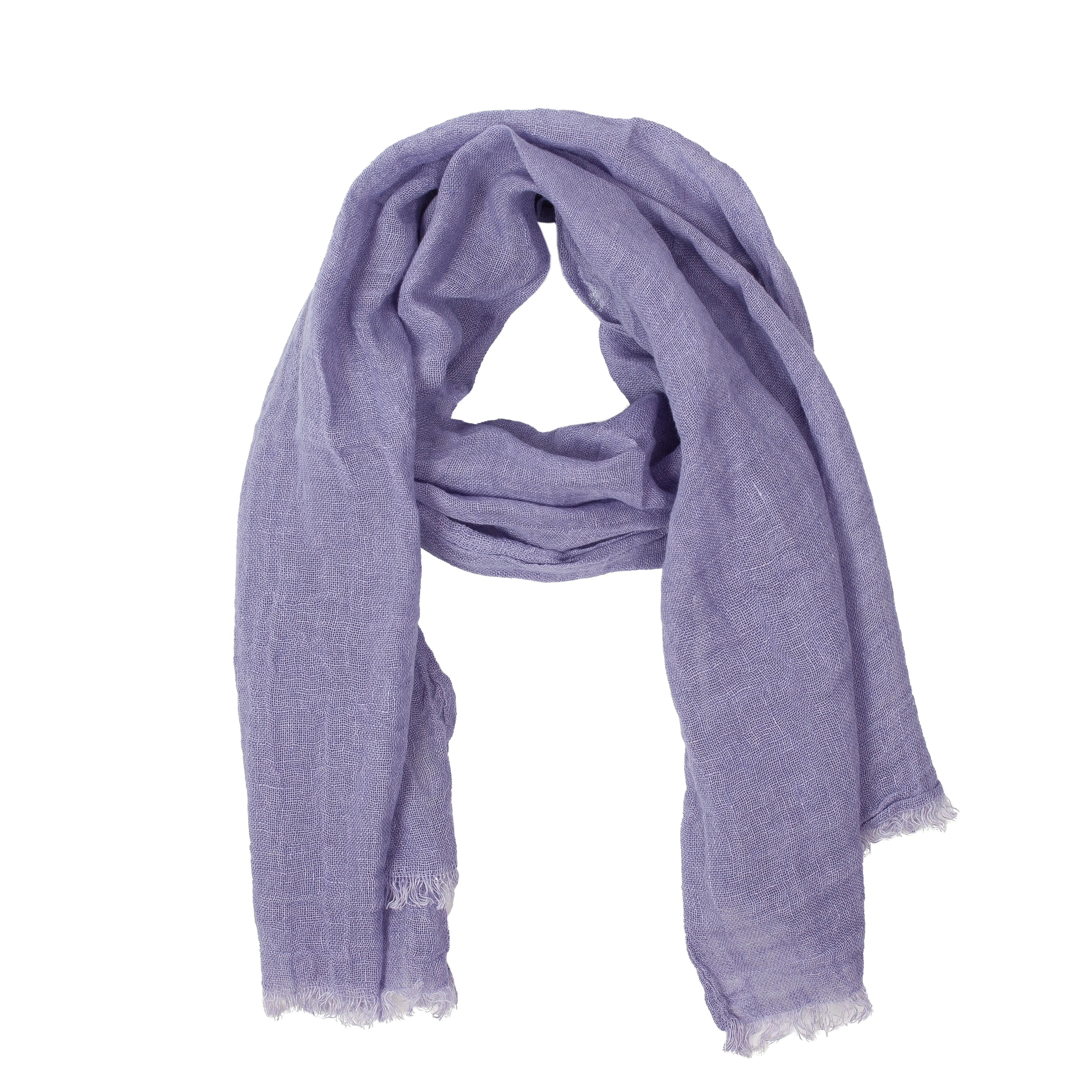 100% Linen Scarf - Lilac Purple