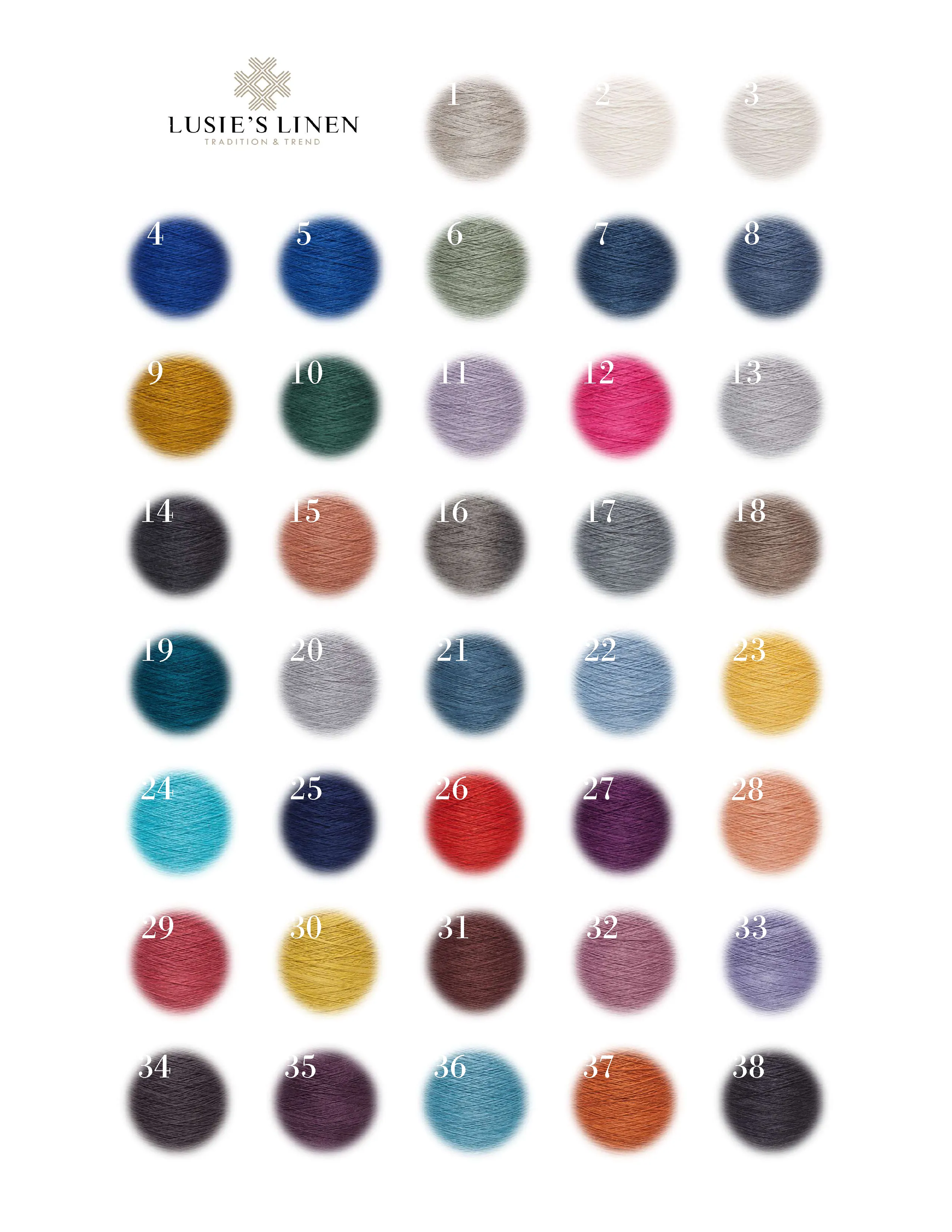 100% Linen Yarn - Grayish Blue