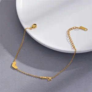 18K Gold-Plated Heart 'Love' Bracelet