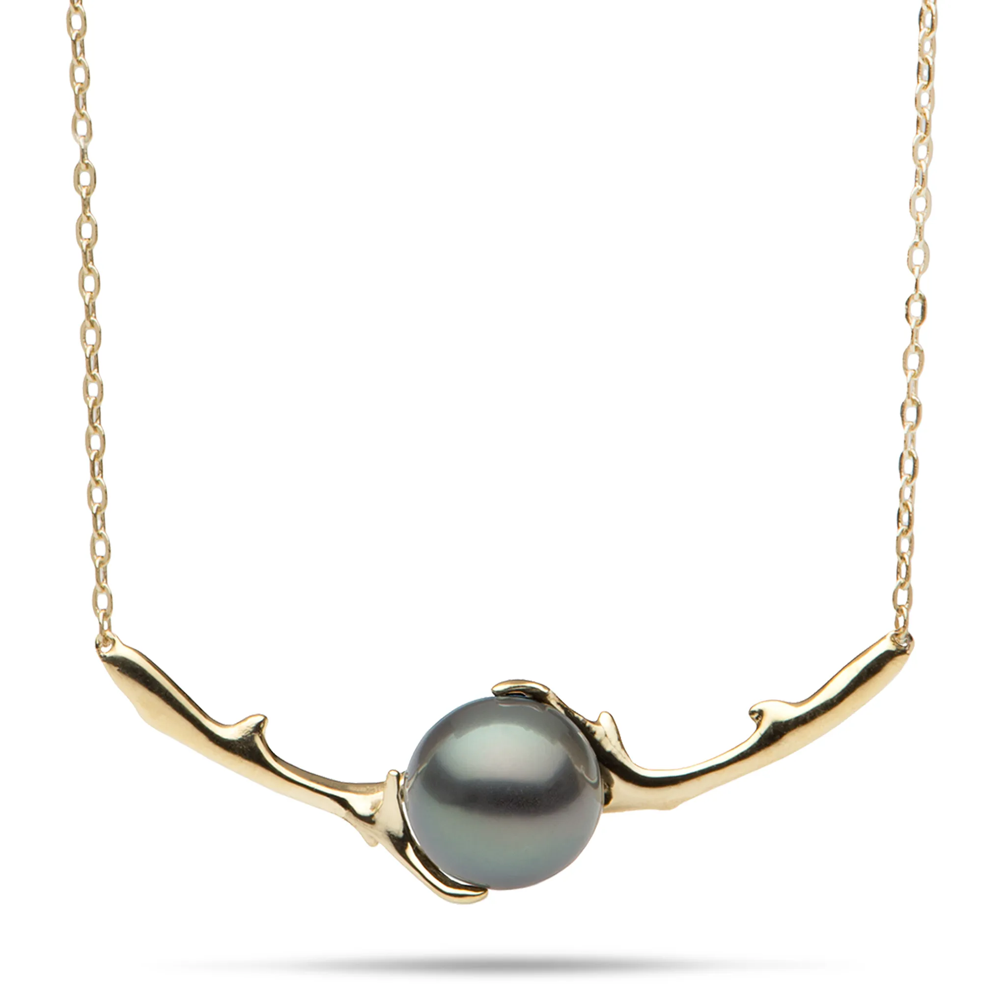 18" Heritage Tahitian Pearl Necklace in Gold