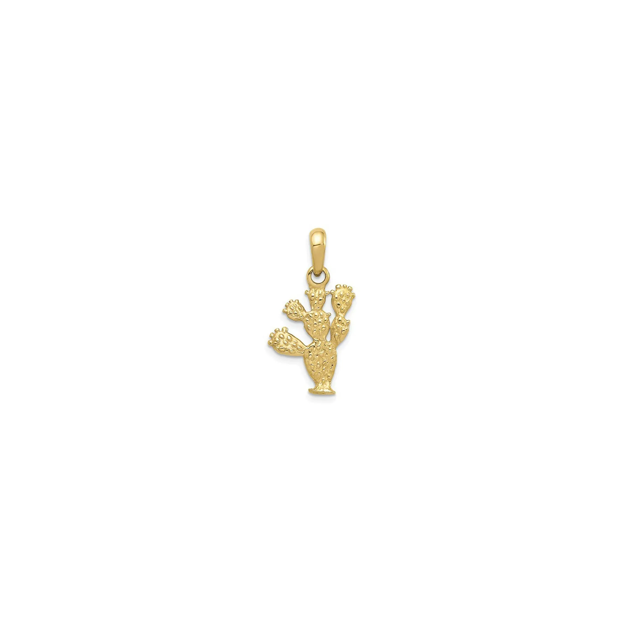 3-D Cactus Pendant (14K)