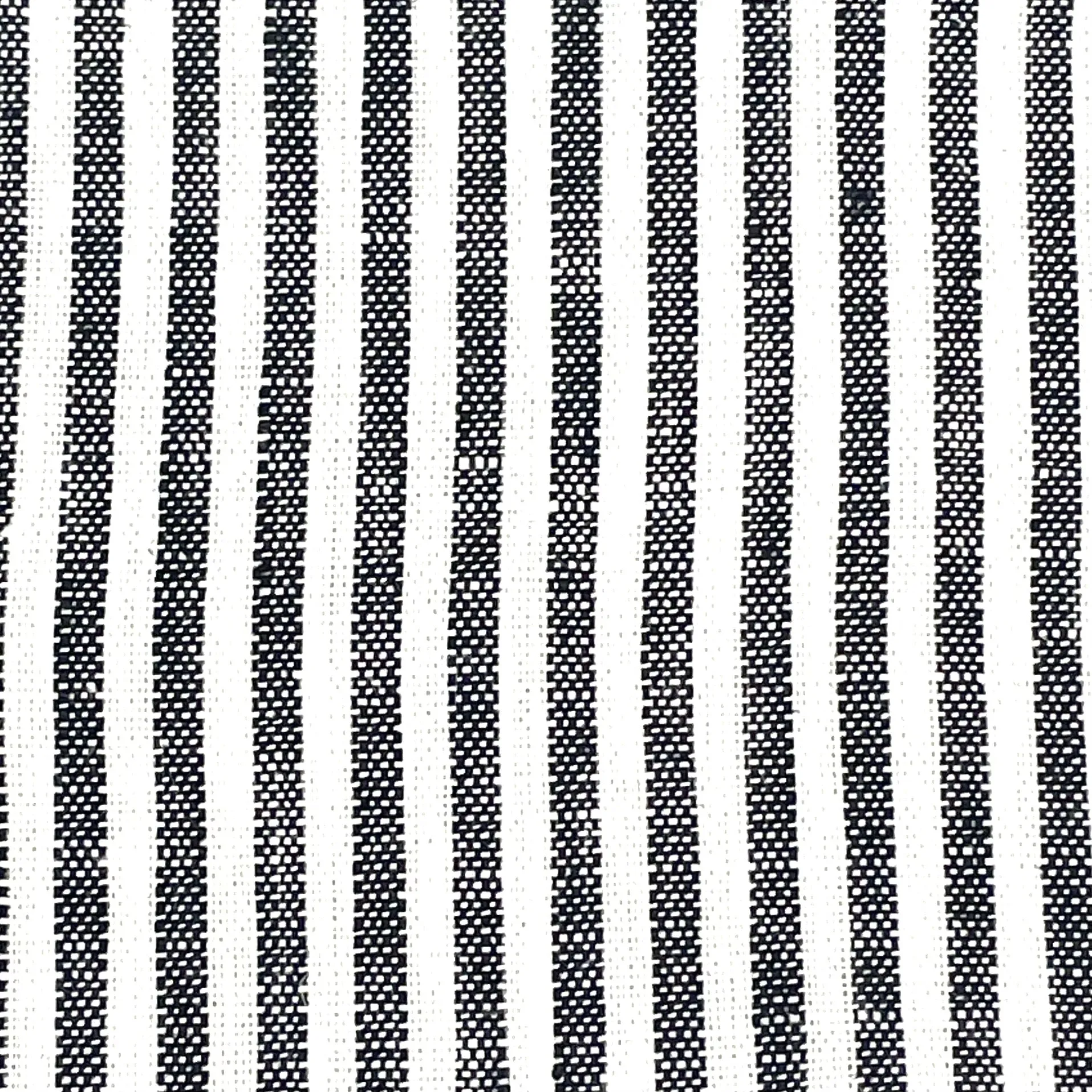 3/8" black & white Stripe 100% Natural Linen Fabric By The Yard/CL1080