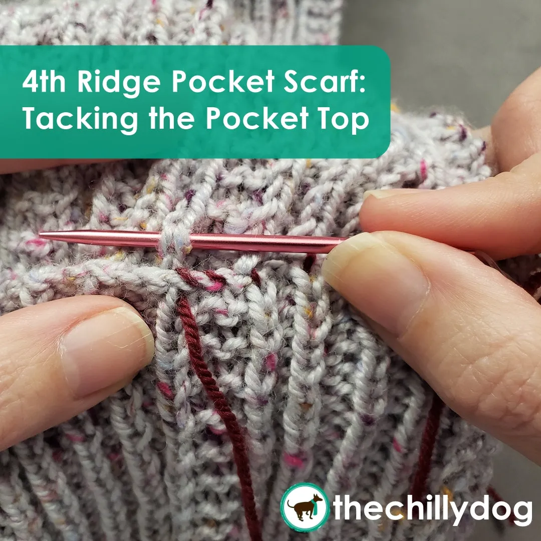 4th Ridge Pocket Scarf: Knitting Pattern PDF