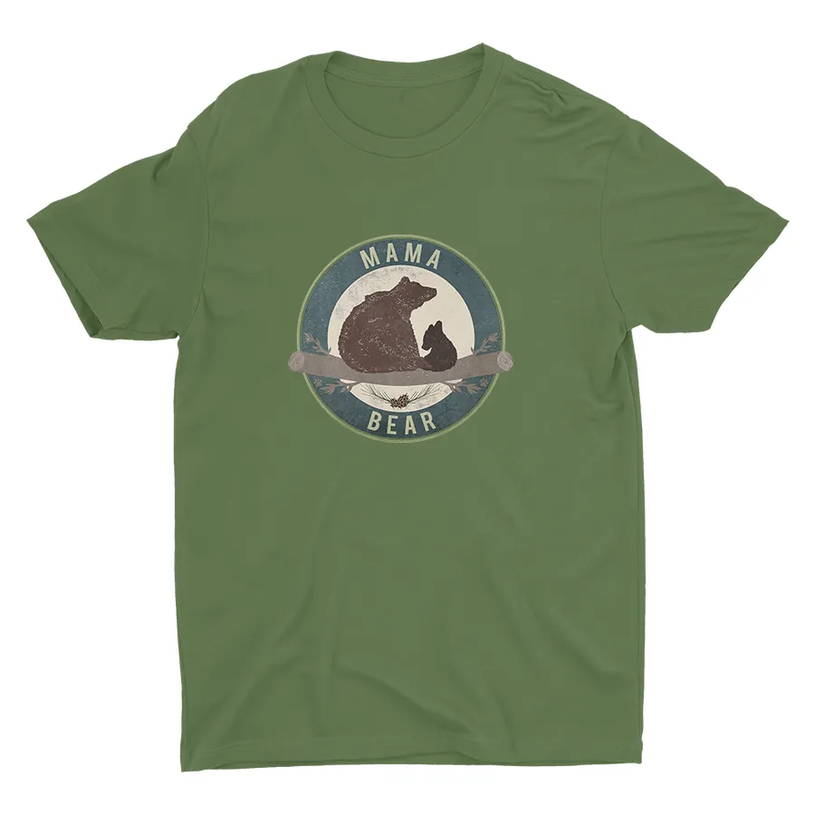 A MAMA Bear With A BABY Bear Cotton Tee