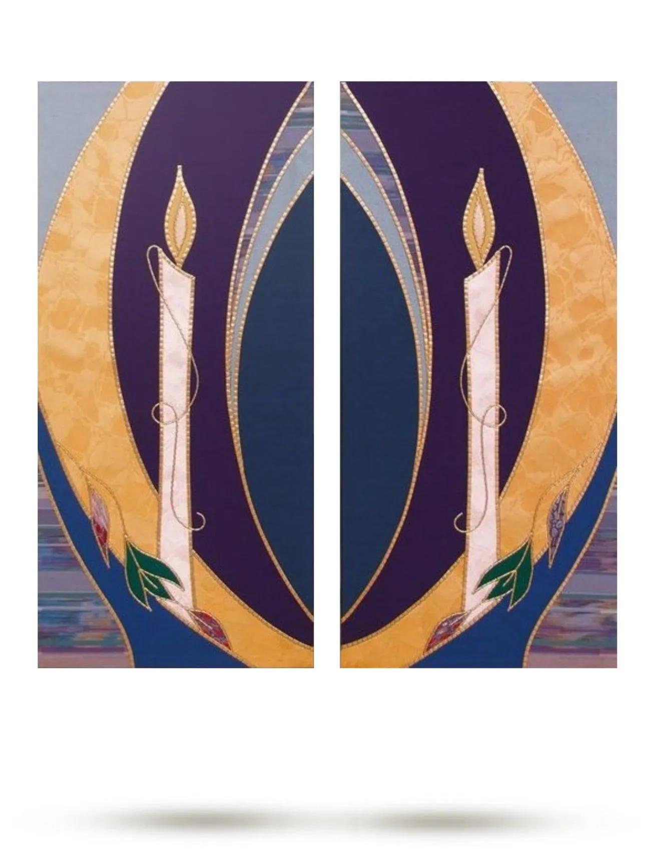 Advent Candle Sarum Blue Altar Scarves (A)
