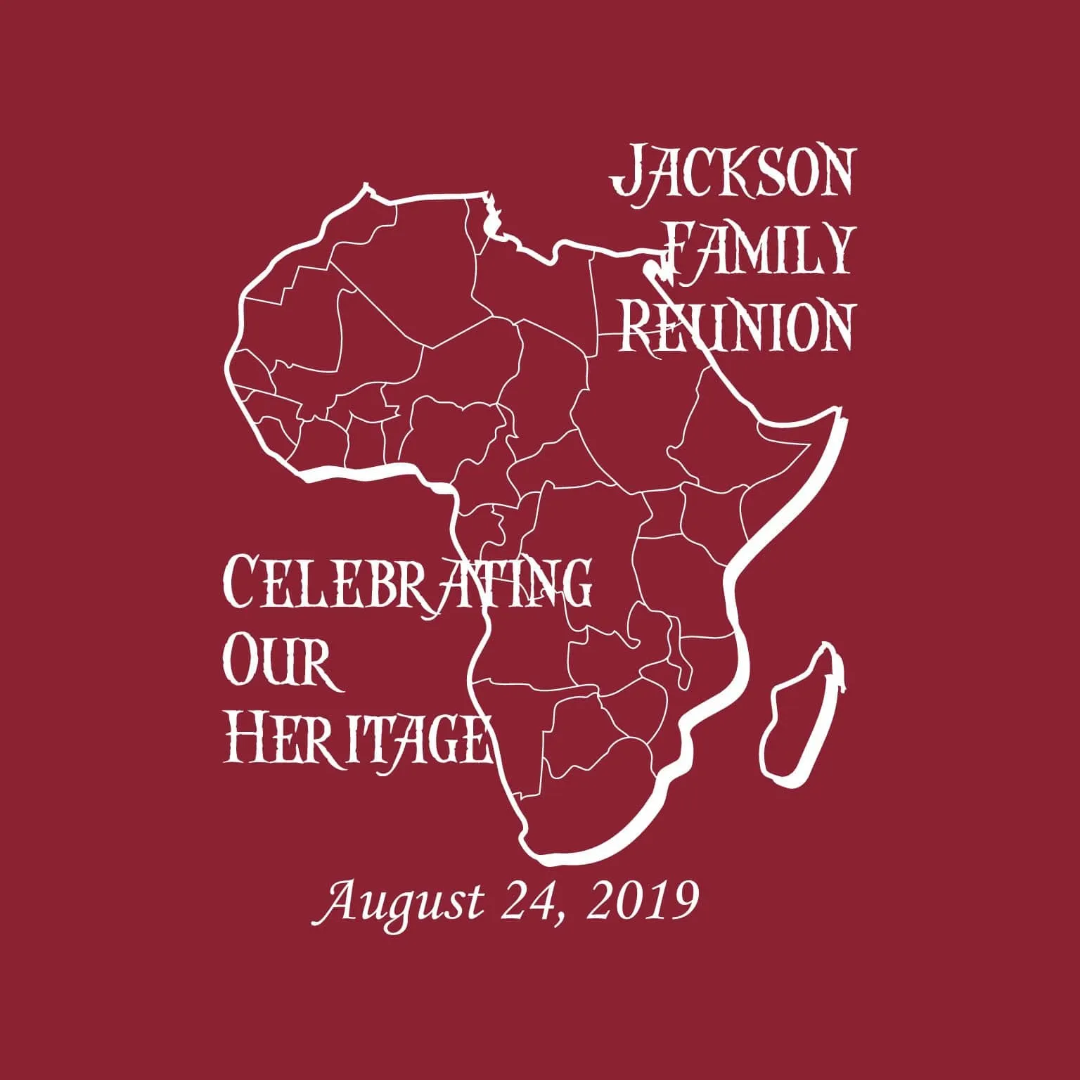 Africa Family Reunion T-Shirt Design R1-15