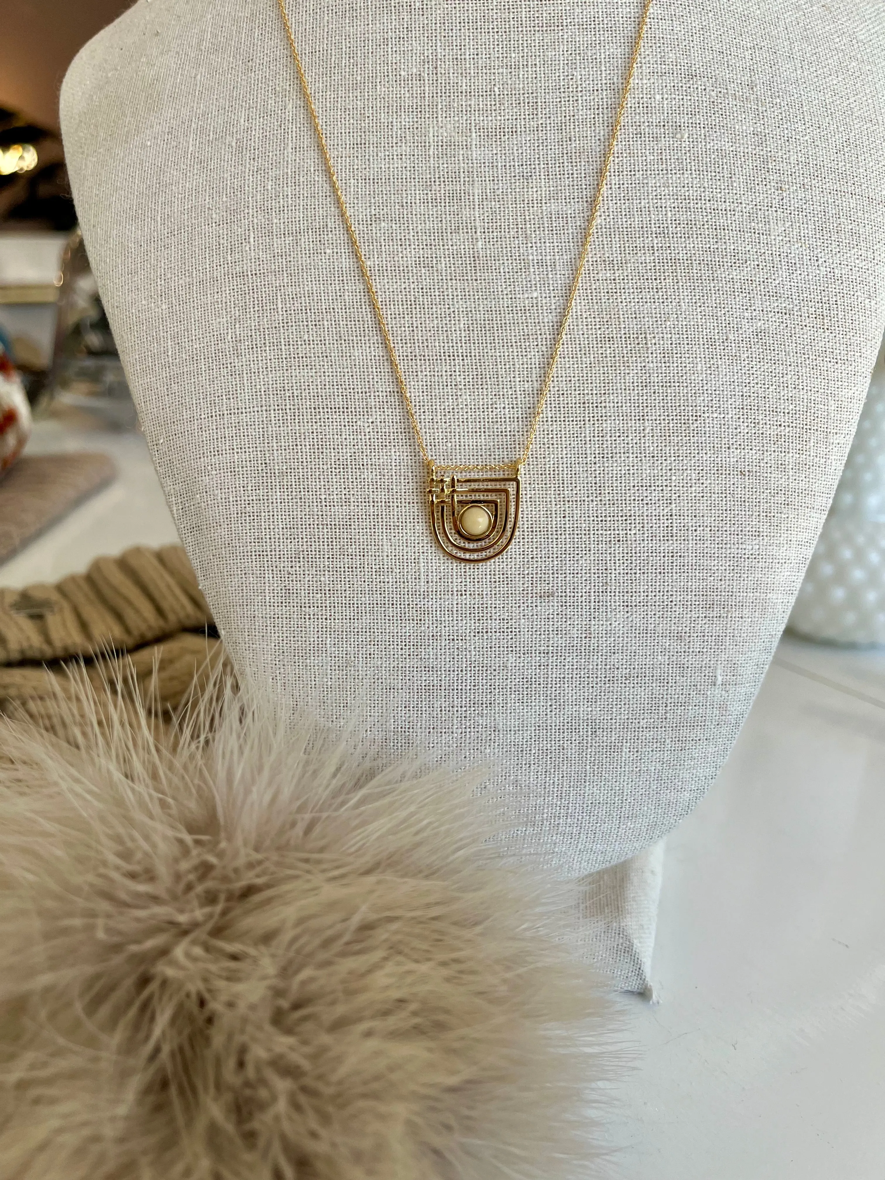 Agate Golden Era Necklace {Gold}