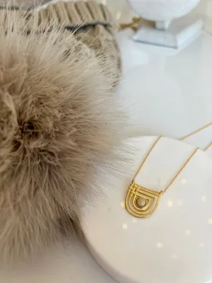Agate Golden Era Necklace {Gold}