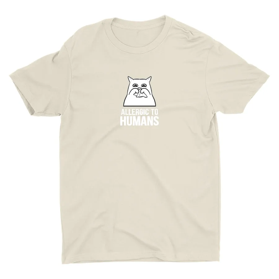 ALLERGIC TO HUMANS Cotton Tee