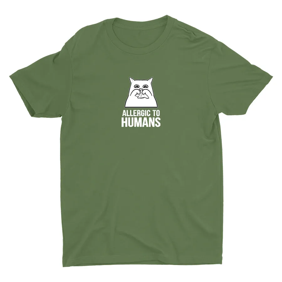 ALLERGIC TO HUMANS Cotton Tee