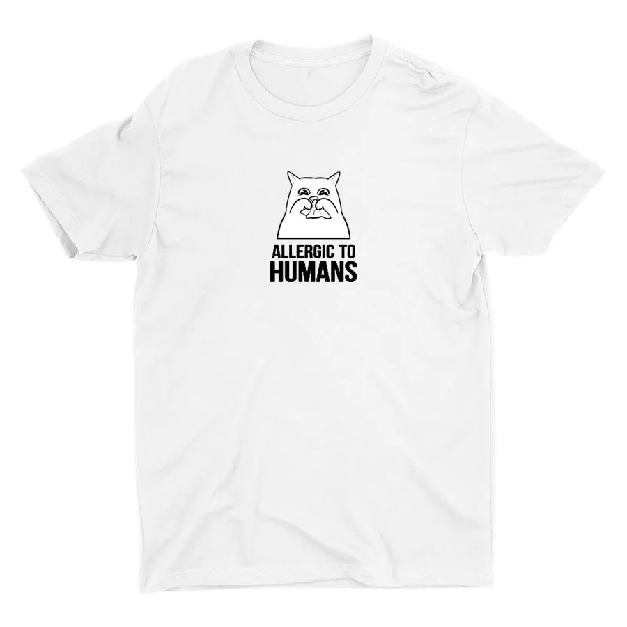 ALLERGIC TO HUMANS Cotton Tee