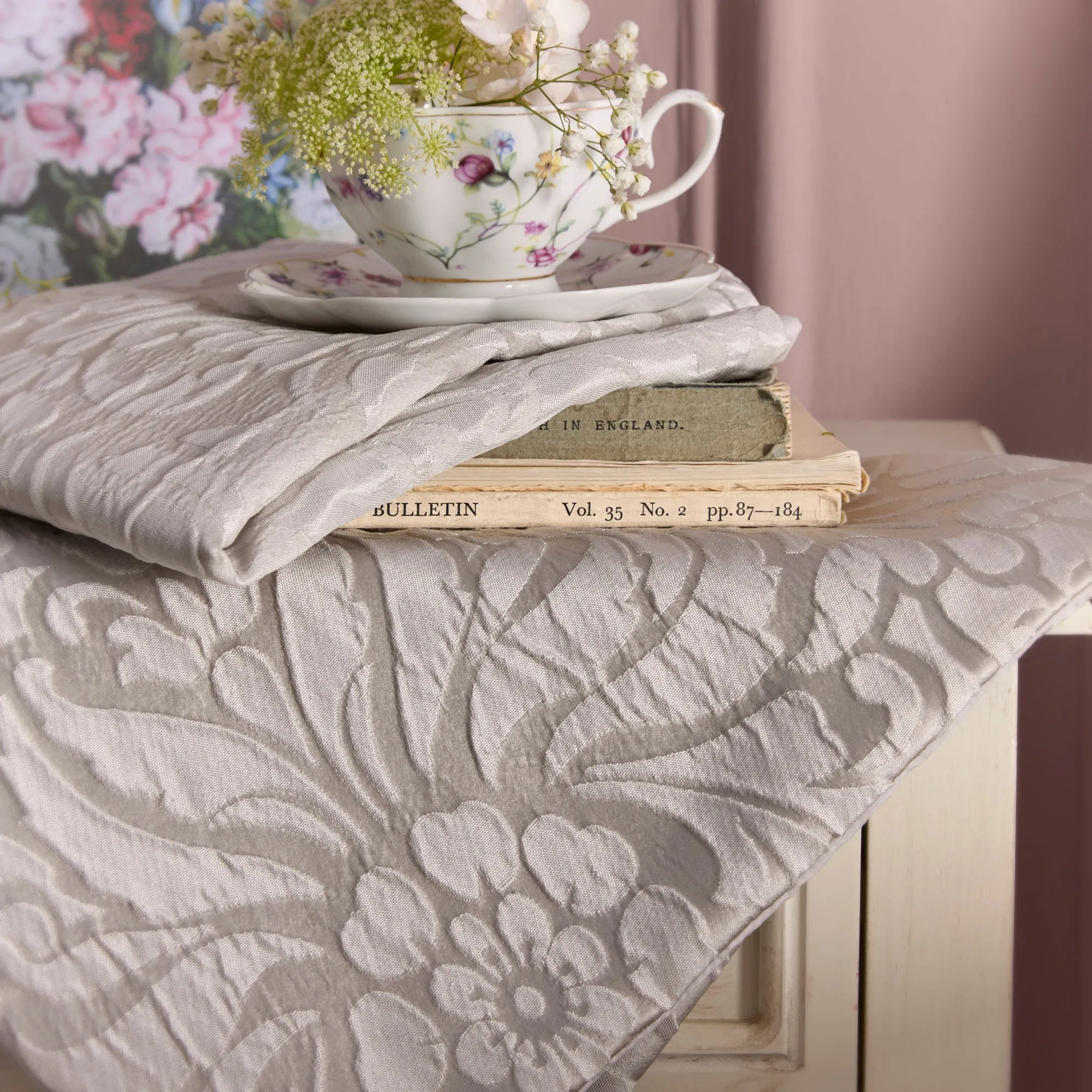 Appletree Heritage Worcester Duvet Cover Set - Silver