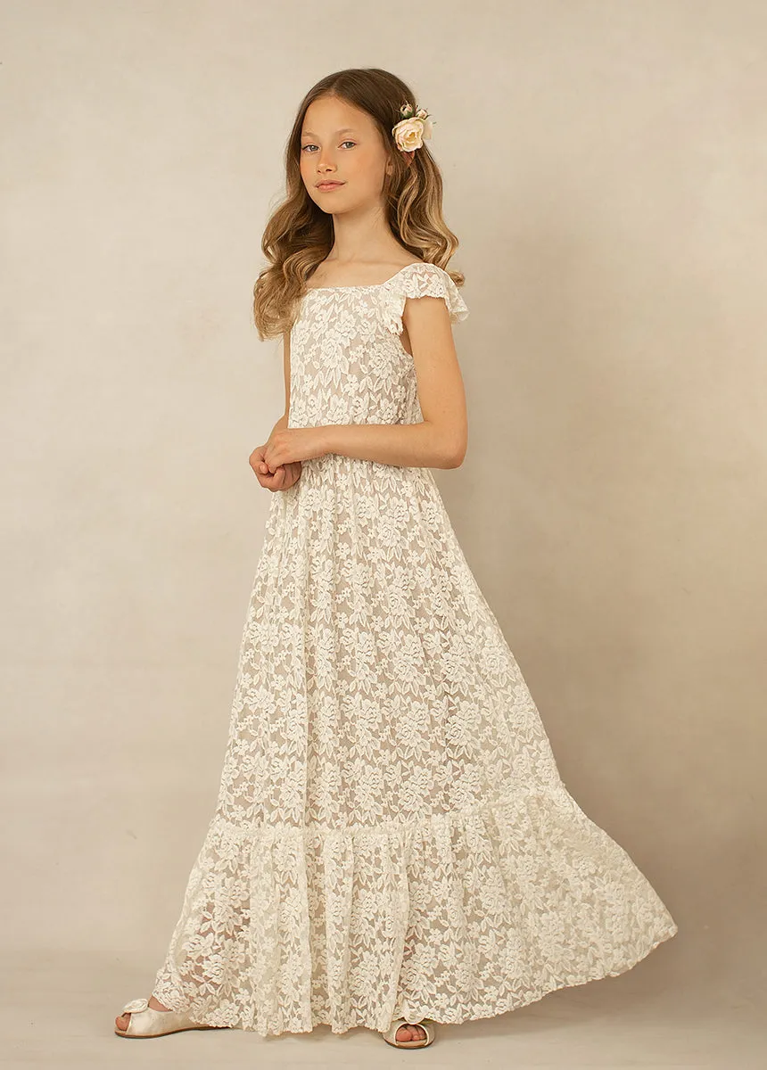 Arly Flower Girl Dress in Birch
