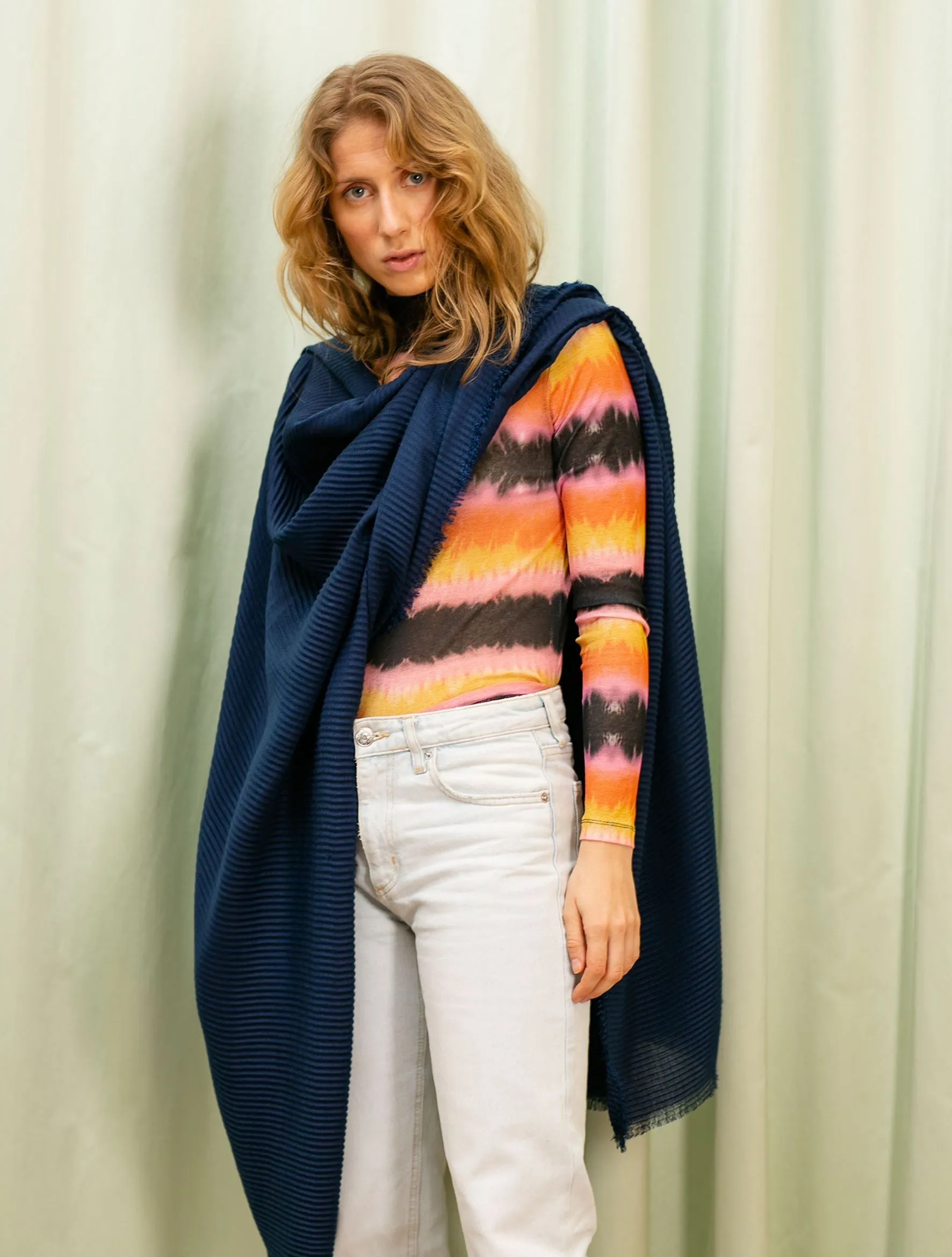 Asta Povi Scarf - Navy
