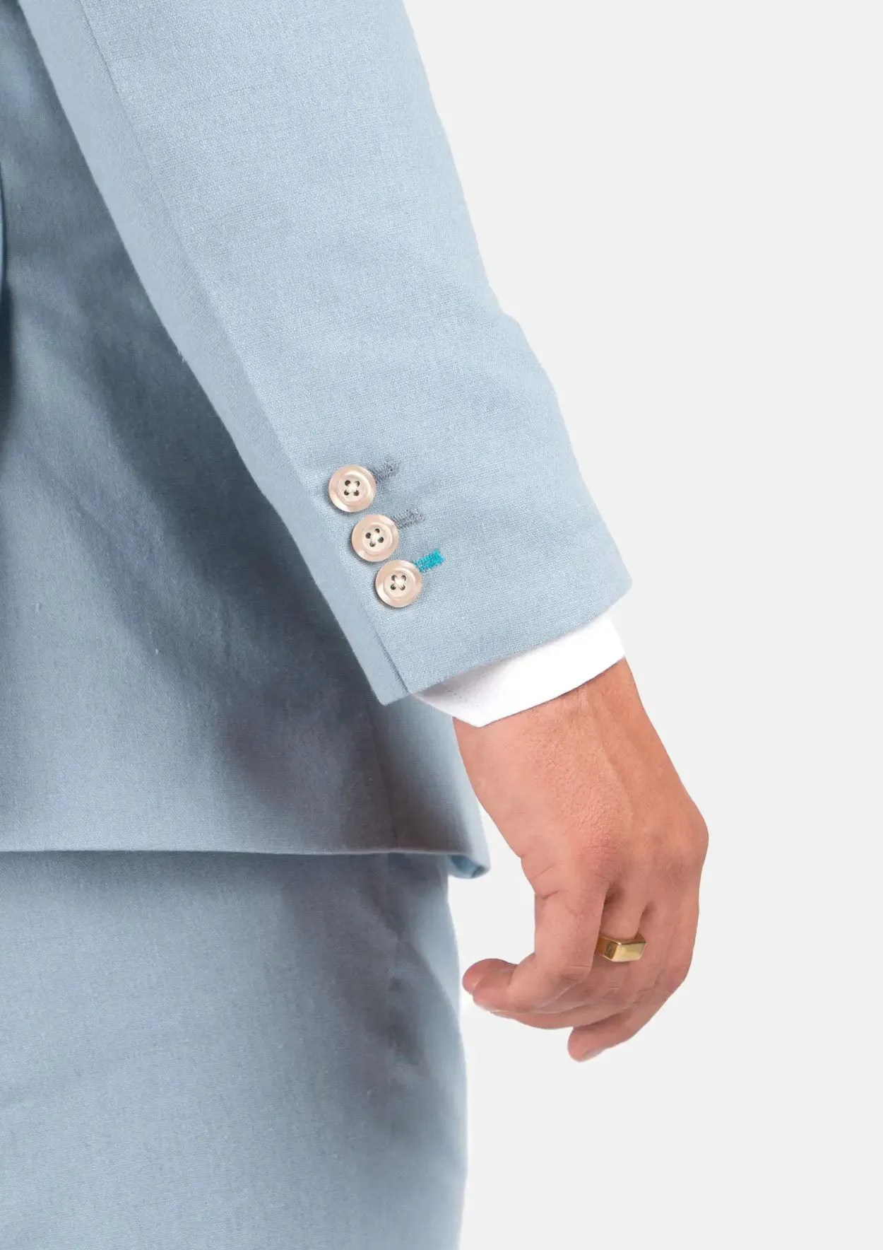 Astor Maya Blue Linen Blend Suit