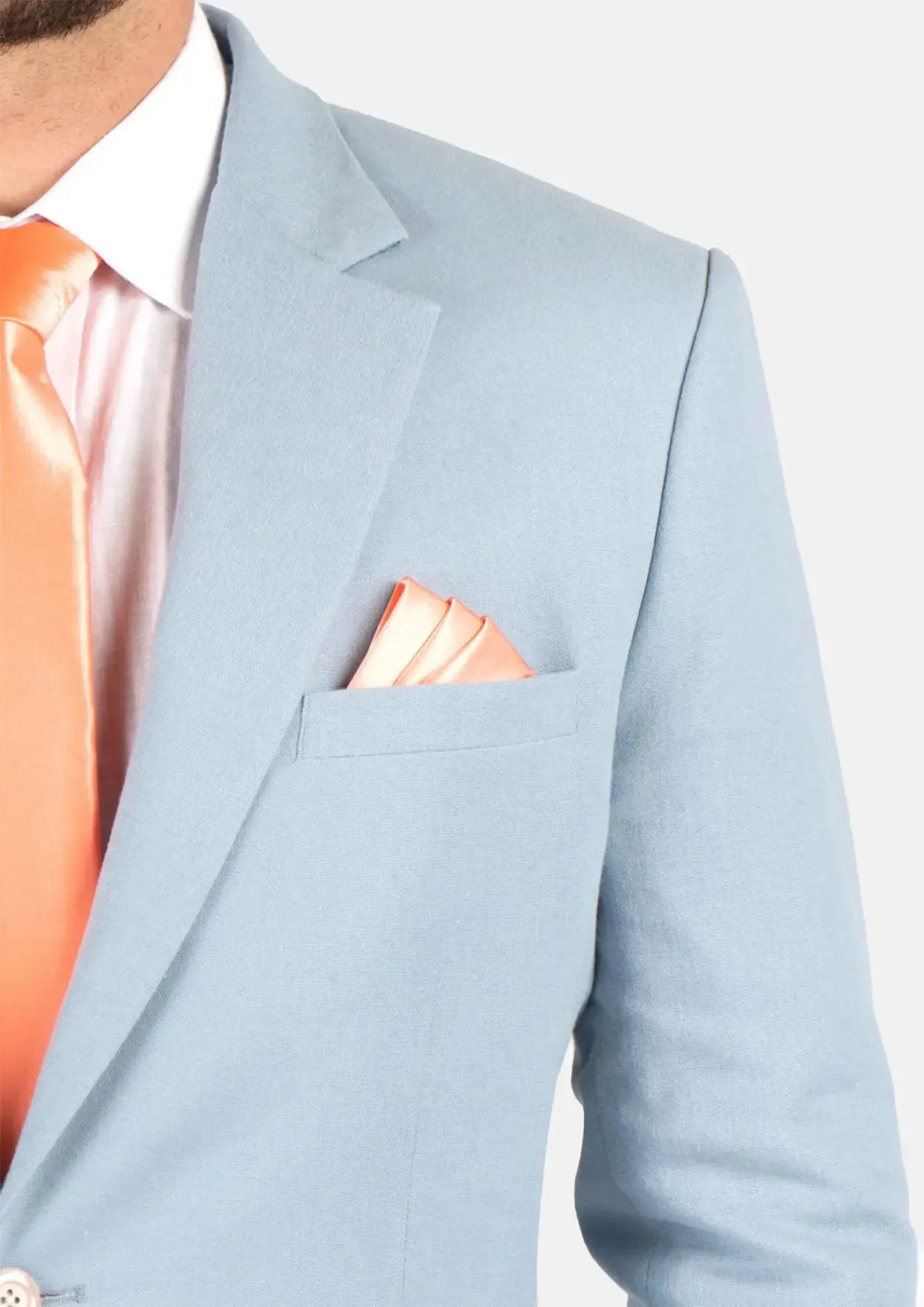 Astor Maya Blue Linen Blend Suit