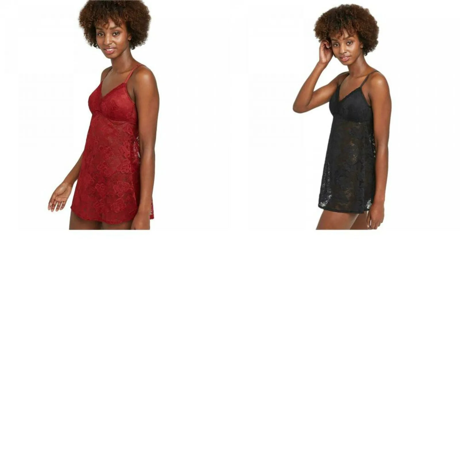 Auden Women's Wirefree All Over Lace Babydoll