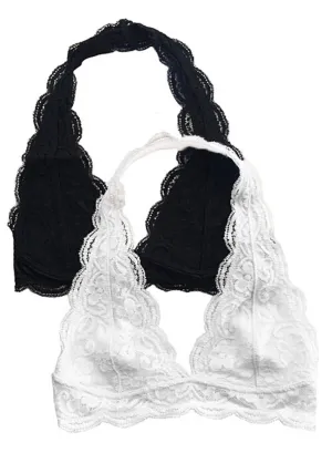 Aura Lace Halter Bralette