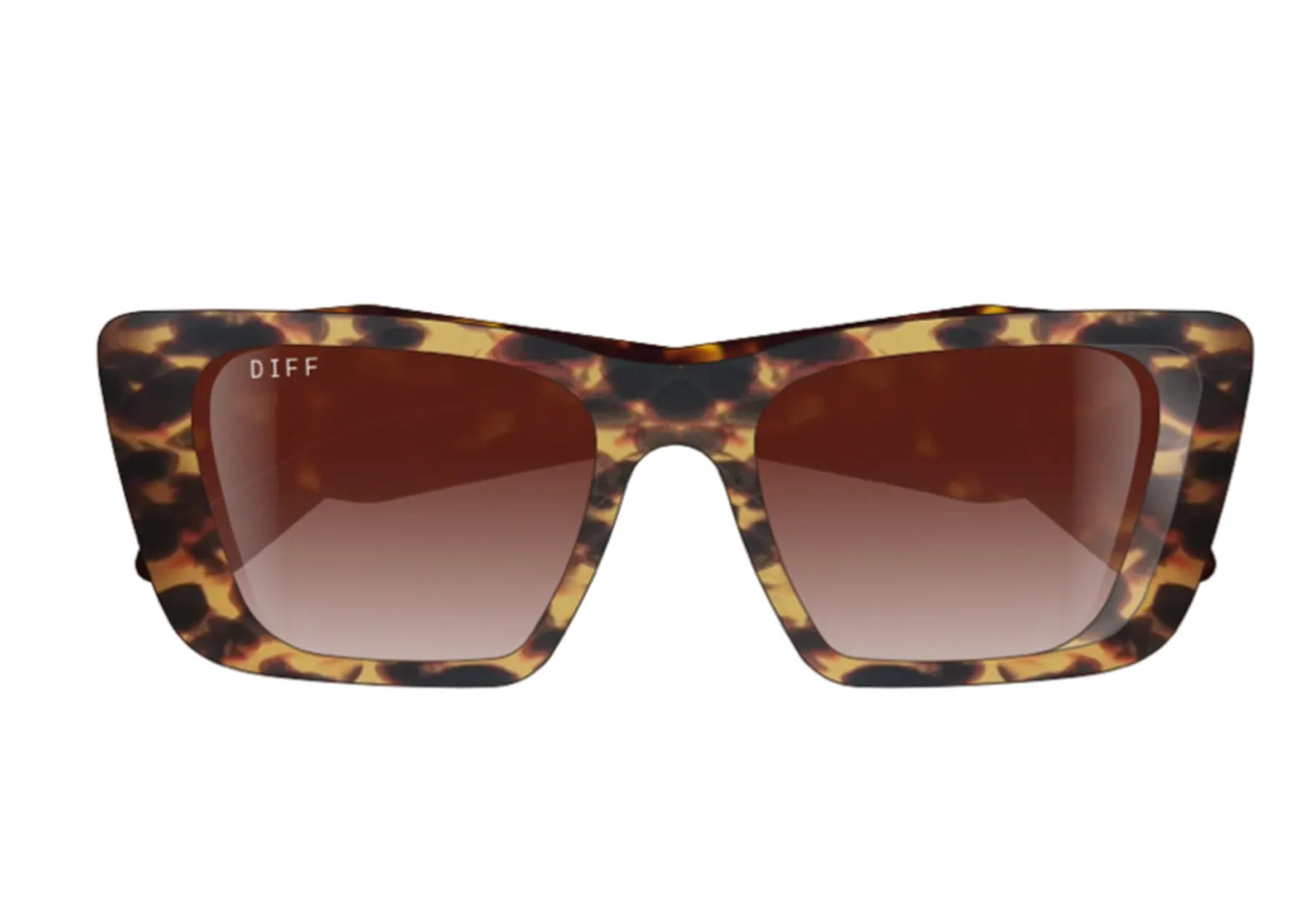 Aura Sunglasses - Tortoise and Brown Gradient