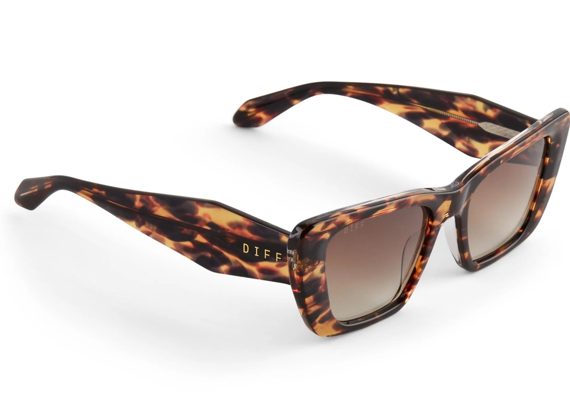 Aura Sunglasses - Tortoise and Brown Gradient
