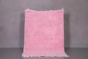 Azilal Moroccan Pink Rug - Wool Berber carpet - Custom Rug