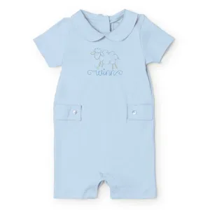 Baby Shop: Henry Shortall with Monogram - Light Blue