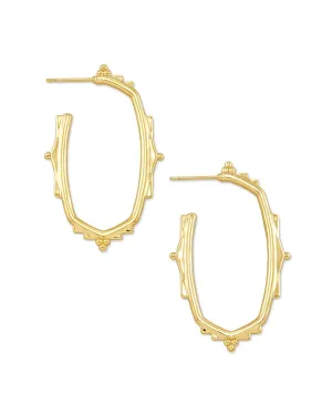 Baroque Ella Hoop Earrings In Gold
