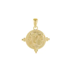 Beaded Coin Charm