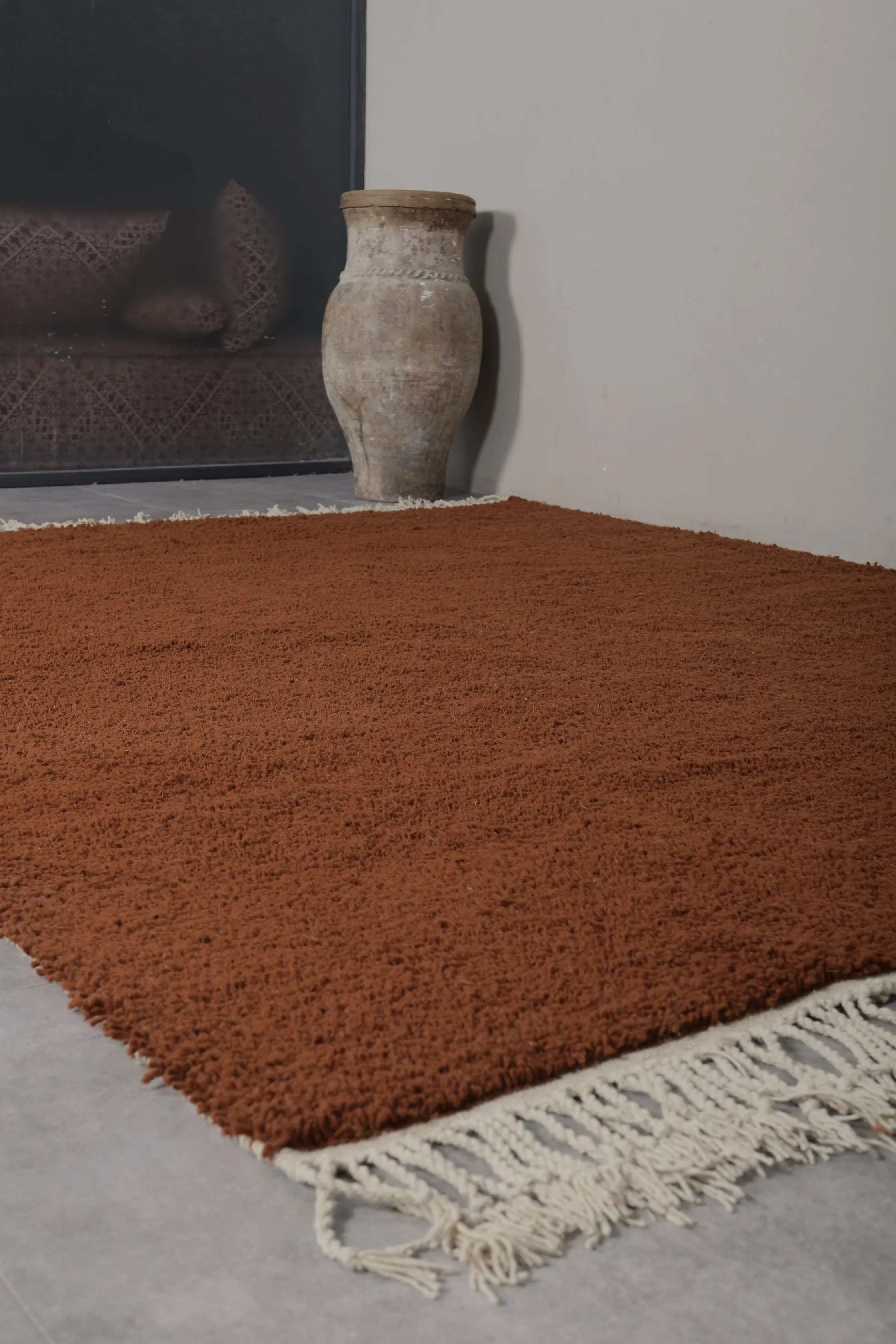 Beni ourain rug - Custom Moroccan area rug - Tawny Morocco rug