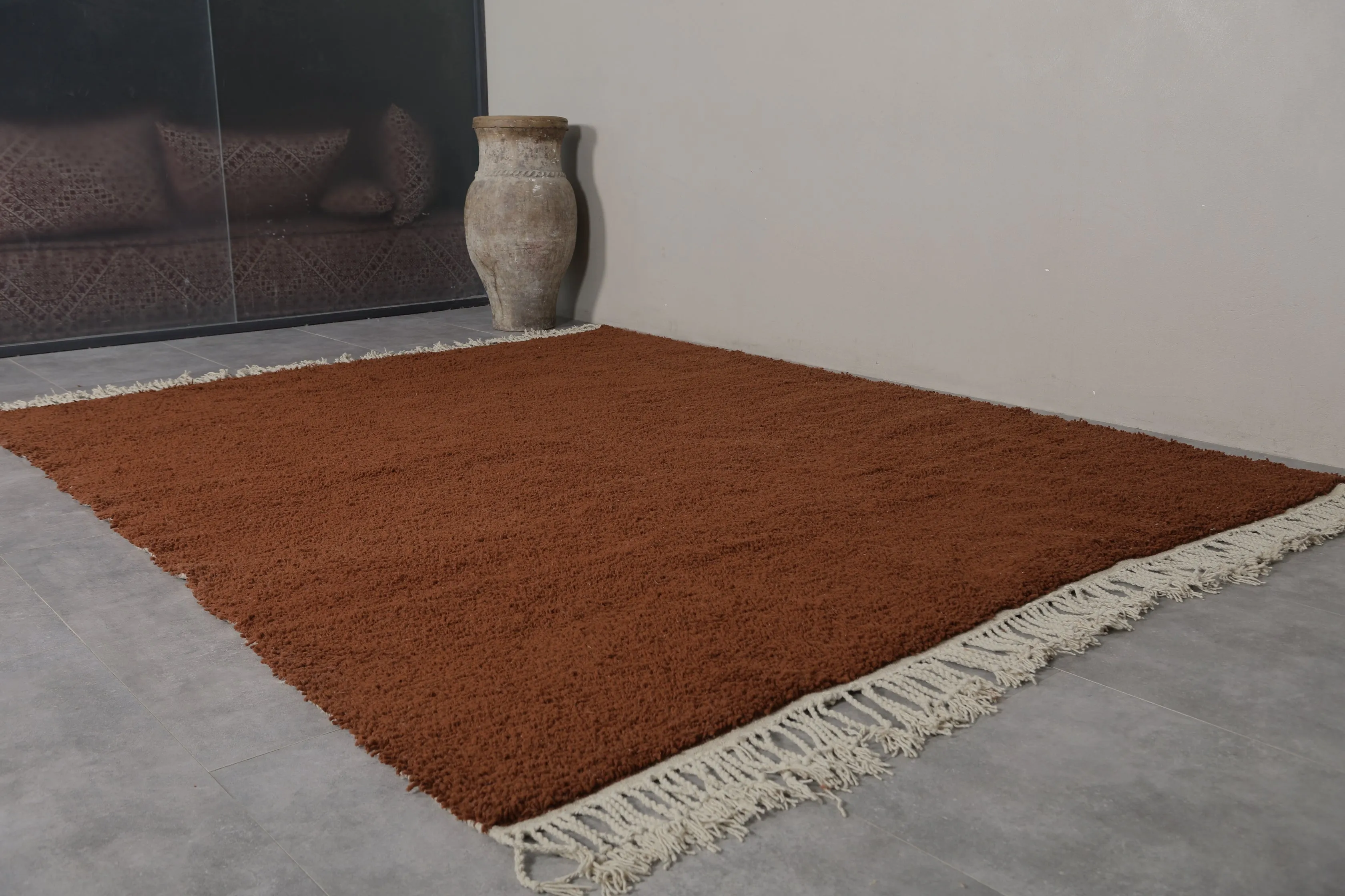 Beni ourain rug - Custom Moroccan area rug - Tawny Morocco rug