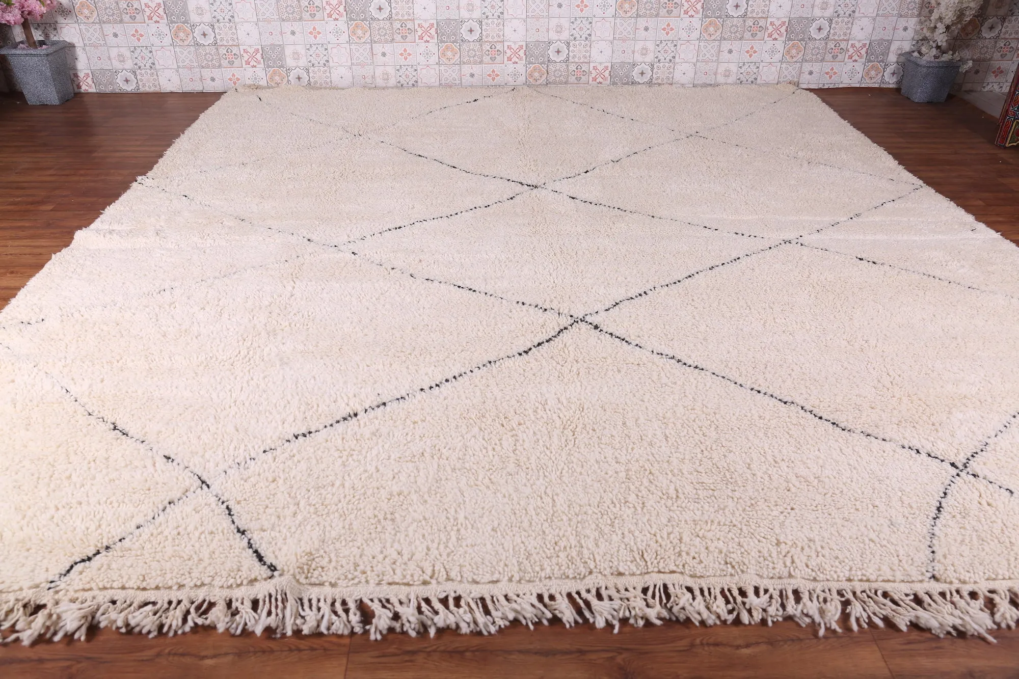 Beni ourain rug - Moroccan berber carpet - Custom Rug