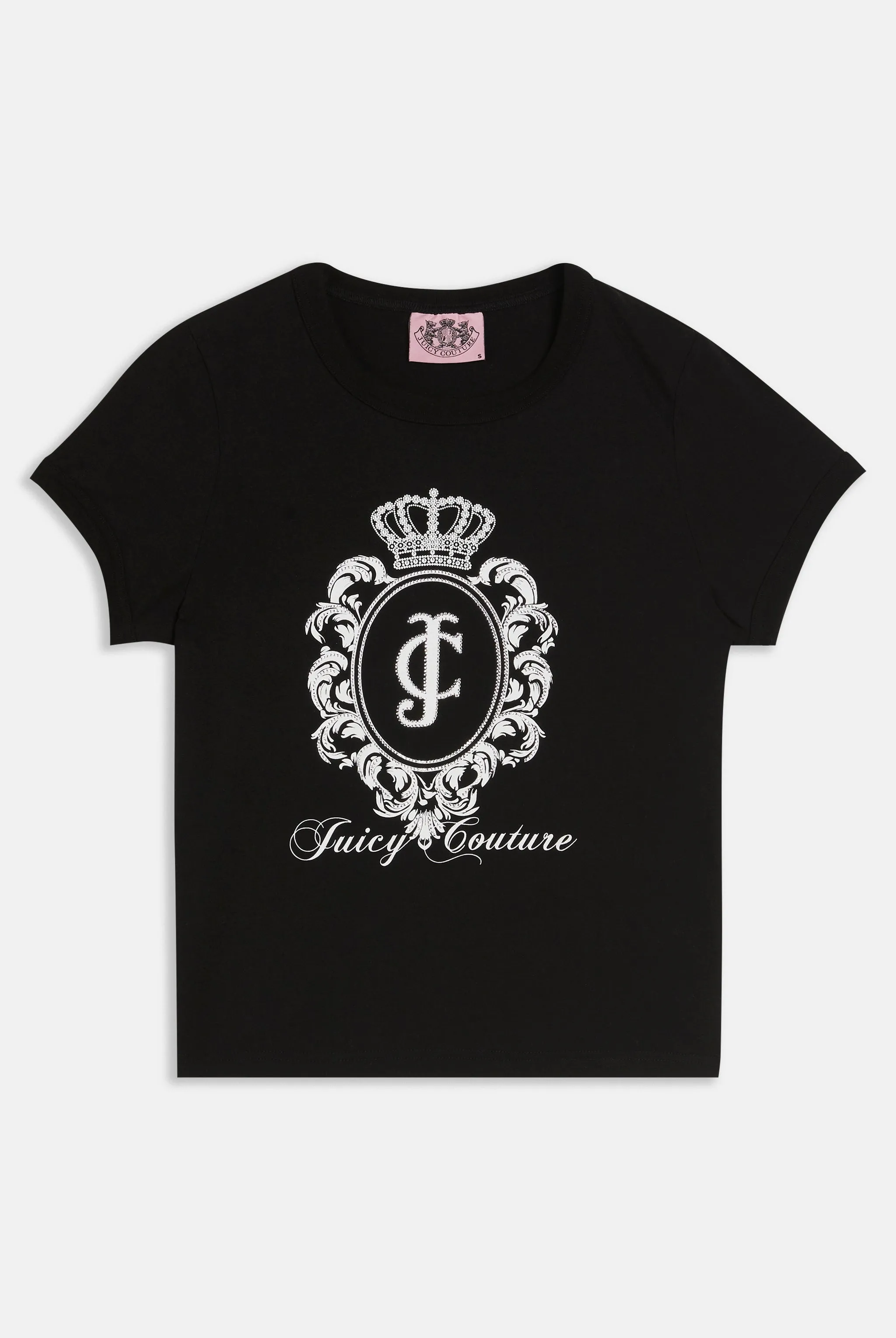 BLACK JERSEY FITTED HERITAGE CREST T-SHIRT
