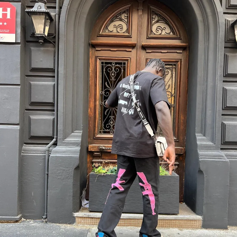 Bold Abstract Graphic Oversize T-Shirt