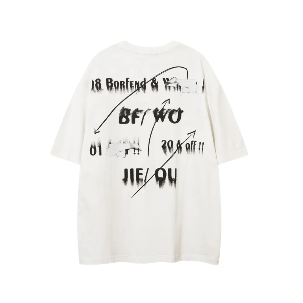 Bold Abstract Graphic Oversize T-Shirt