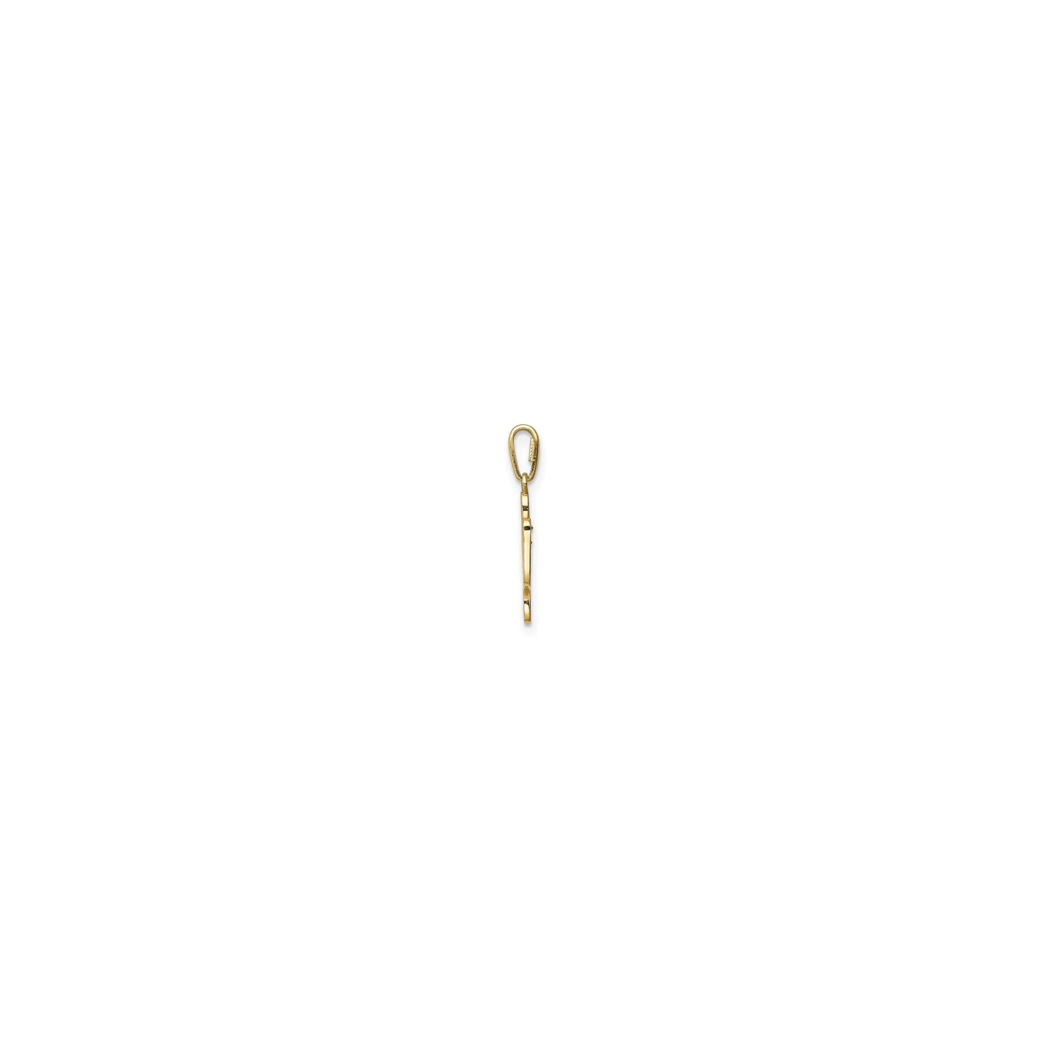 Cactus CZ Pendant (14K)