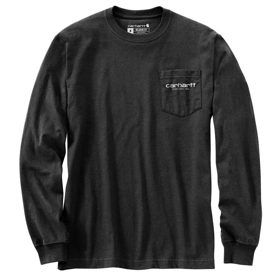 Carhartt Men's Relaxed Fit Heavyweight LS Pocket C Graphic T-Shirt