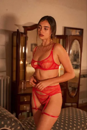 Carline Red 3 Piece Set