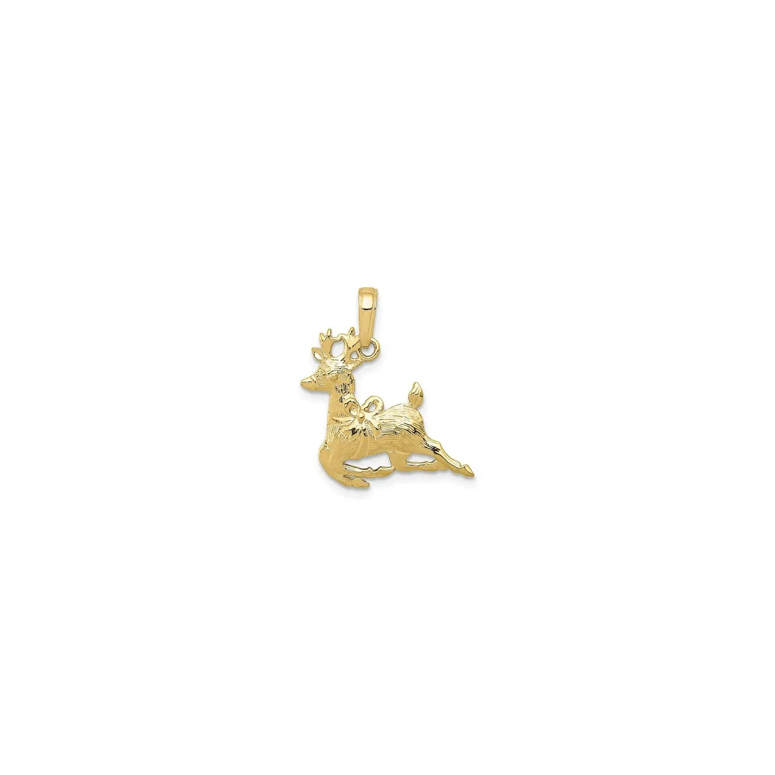 Christmas Reindeer Pendant (14K)