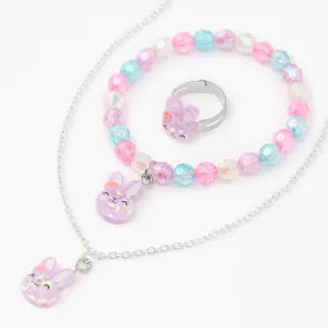 Claire's Club Easter Bunny Jewelry Set - 3 Pack, Purple