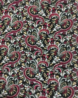 CLSCRFCALICO--BlkPkYlw Scarf Silk Calico - 34"