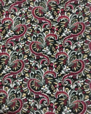 CLSCRFCALICO--BlkPkYlw Scarf Silk Calico - 34"