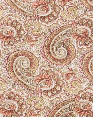 CLSCRFPAIS--BrsBronz Scarf Silk Cowboy Paisley - 34"
