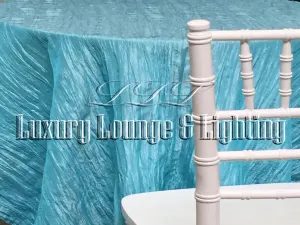 CRINKLE TAFFETA LINEN - TURQUOISE 2